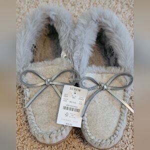 J Crew Moccasin Slippers. NWT